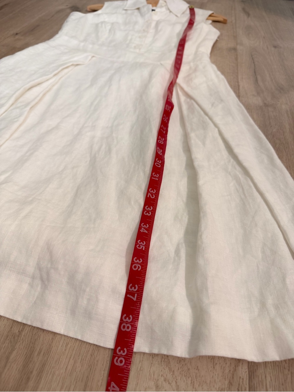 Brooks Brothers linen sleeveless collared shirt dress - Picture 8 of 8